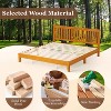 BestMassage Wood Platform Bed Frame Solid Wood Foundation with Headboard No Box Spring Needed - 4 of 4