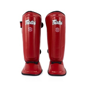 Fairtex SPK9 Youth Muay Thai Kickboxing Shin Guards for Kids - Black, Blue,Red - 1 of 4