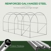 NicBex 19'x10'x7' Arched Greenhouse Tunnel Greenhouse with Roll-Up Windows, Zippered Door, PE Cover for Outdoor Backyard - 3 of 4