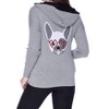 Women's Frenchie Love Hooded Caridgan - ANGEL - 3 of 4