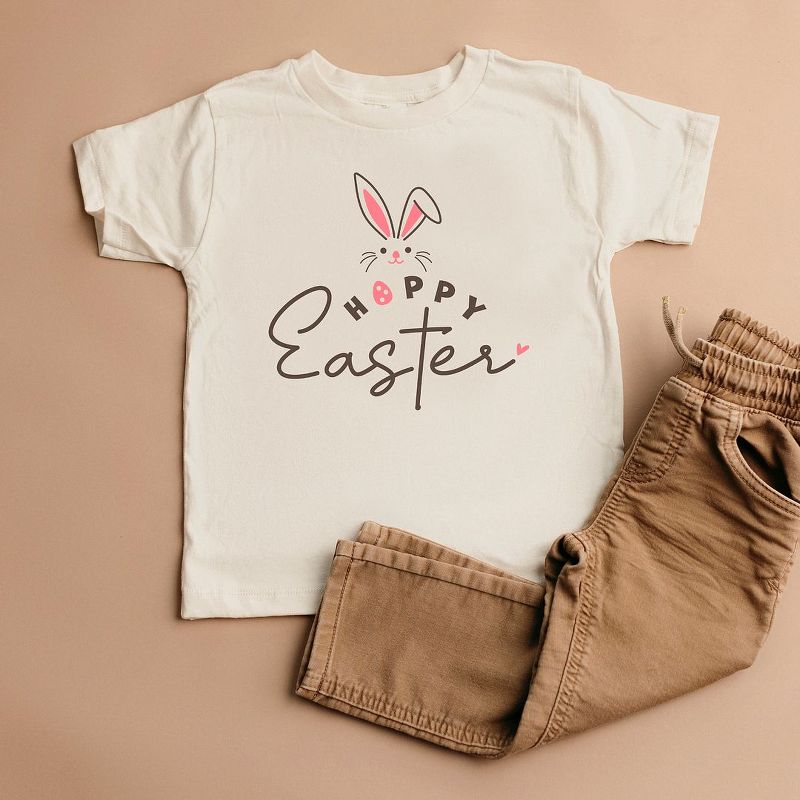 The Juniper Shop Hoppy Easter Bunny Egg Toddler Short Sleeve Tee, 2 of 3