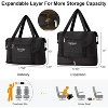 MaseiKar Expandable Travel Duffle Bag for Travel, Foldable Carry on Tote Bag Weekender Overnight Hosptital Bag, - 3 of 4