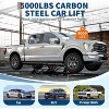 Portable Car Lift, Car Jacks Heavy-Duty Carbon Steel Auto Lift Jack for Trucks & SUVs, with Safety Locks & Extension Plates, Fits Garage, Auto Shop - 2 of 4