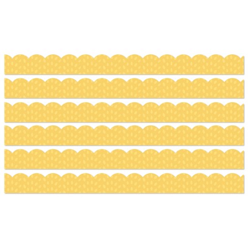 Carson Dellosa Education Black Rolled Scalloped Bulletin Board Borders, 65  Feet Per Roll, Pack Of 3 : Target