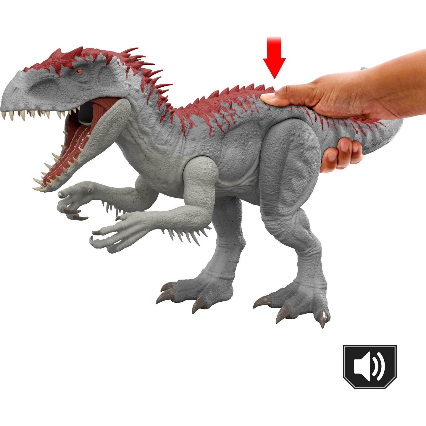 Детская фигурка Jurassic World Electronic Real Feel Indominus Rex, Reimagined Dinosaur Action Figure Toy — фото 5