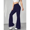 High Waisted Leggings for Women - Yoga Pants for Women - Buttery Soft Bell Bottom Palazzo - Versatile Sizing - 2 of 4
