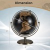 Costway 9-Inch Metallic Black World Globe 720° Rotating Earth Globe with Metal Stand - 3 of 4