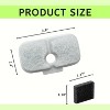 NISPIRA Dog Cat Water Fountain Activated Charcoal Water Filter Kit Replacements For Petlibro PLWF005 PLWF115 PLWF105, 12 Packs - 4 of 4