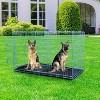 BestMassage 24/30/36/42/48 Inch Dog Crate Dog Cage Dog Kennel with Double Door Removable Tray & Handle Indoor Outdoor Pet Crate - 2 of 4