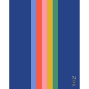 Willow Creek Press Preppy Stripe Academic July 2025 - June 2026 7.5"x9.5" Booklet Monthly Planner - 1 of 4
