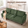 Gericco 3 Seater Sofa Couch with Deep Seats, 89" Mid Century Modern Upholstered Sofa, Comfy Corduroy Sofas with Armrests - 2 of 4