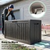 Kumasinova 72 Gal Deck Box with Ample Storage,All-Weather PP Resin Outdoor Storage Box,UV Protected & Waterproof,KD Design - 2 of 4