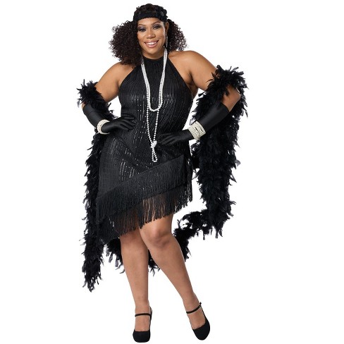 Roaring 20's plus hot sale size flapper costume