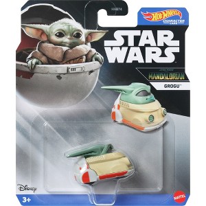 Hot Wheels Licensed Character Car (Star Wars Mandalorian Grogu), Gift for Kids 3 Years & up & Collectors - 1 of 1