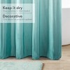 VYNXARIA 72*72" Ombre Printed Seersucker Shower Curtain Aqua - 3 of 4