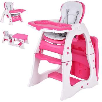 Infans 3 in 1 Baby High Chair Play Table Seat Booster Toddler Feeding Tray