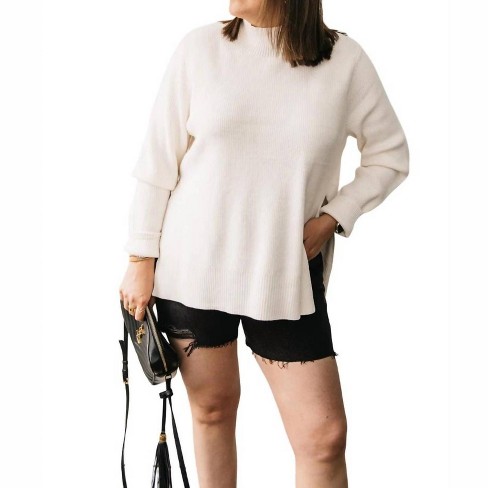 Women's SPLIT SIDES SWEATER - ICHI - image 1 of 4