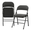 Padded Folding Chairs, Comfortable Foldable Chairs with Soft Cushion, Portable Metal Chairs, Stackable Commercial Chairs - 3 of 4