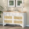 Coucheta Dresser with 7 Drawers - 47" Wide Wood Chest of Drawers, Boho Dresser for Bedroom, Living Room & Entryway - 4 of 4