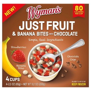 Wyman's Frozen Just Fruit Banana Bites with Chocolate Chips - 9.2oz/4ct - 1 of 4