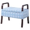 23" Wooden Arm Storage Seat - Ore International - 3 of 4