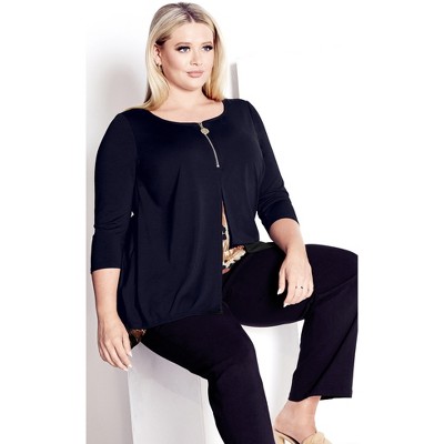 Tamara Life Plisse Tunic Faded Denim Aop