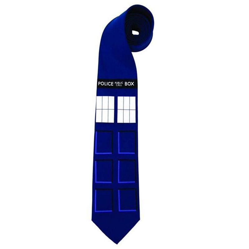 Elope Doctor Who TARDIS Police Box Neck Tie Costume Accessory, 1 of 2