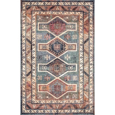 Nuloom Traditional Monica Global Indoor Area Rug, 4' X 6', Blue : Target