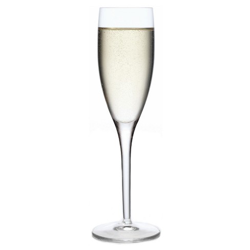 Luigi Bormioli Crescendo 8-ounce Champagne Flute Glasses, 4-piece, 8.25 Oz.  : Target