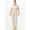 Slickblue Women’s Textured Polo & Pant Set, Button Down, Co-ord Outfit, Work & Weekend, 3 Color Options, Size S-L - 3 of 4