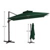 Hyleory 132'' Square Cantilever Umbrella - 2 of 4