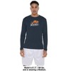 Bucknell University Adult Sport Long Sleeve Shirt Primary Logo, Black - 3 of 4