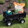 Sunnydaze Outdoor Lawn and Garden Heavy-Duty Steel Utility Cart with Removable Sides and Weather-Resistant Polyester Liner - image 3 of 4