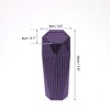 Unique Bargains Auto Car Trash Can Durable Front Seats Trash Bin Purple 1 Pc 3.5" Length 3.1" Width 7.9" Height ABS Rhinestone - 3 of 4