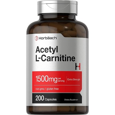 Horbaach Acetyl L Carnitine 1500mg (ALCAR) | 200 Capsules