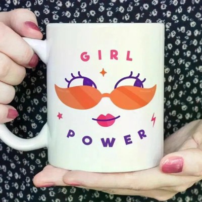 1pc Womens Day Girl Power Mug - Empower Women Empowering Women - Novelty Mug Gift UK - Coffee Tea Cup