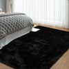 Fluffy Shaggy Rug: Tie-Dyed Furry Non-Shedding Plush Rug – Fuzzy Accent Carpet for Living Room, Bedroom | Soft Feet-Friendly Home Decor Floor Cover - 3 of 4