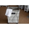 Rae Dunn by Designstyles Heavy Duty Laundry Hamper on Wheels,Luxurious Home Decor, Perfect For Effortless Laundry - 2 Pack - 2 of 4