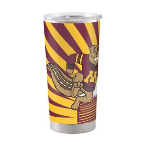 NCAA Minnesota Golden Gophers 20oz Mascot Stainless Steel Tumbler: Portable Drinkware - 1 of 2
