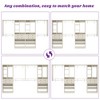Aheaplus 117.8" Closet System with Wood Drawers, Shoe Racks, Hanging Rods - 4 of 4