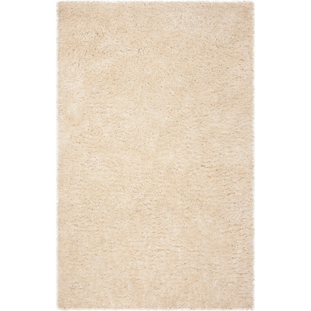 5'x8' Annmarie Solid Tufted Rug Champagne - Safavieh