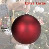 Every Day is Christmas 2ct 20cm/7.9" Christmas Ornaments, Shatterproof Christmas Tree Ornaments Set, Christmas Balls Decoration - 4 of 4