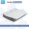 PureWags Orthopedic Dog Beds, L Shaped Waterproof Large Dog Bed with Removable Cover and Nonskid Base, Soft Pet Couch Bed - 4 of 4