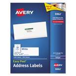 Avery Easy Peel Mailing Address Labels Inkjet 1 1/3 x 4 White 1400/Box 8462