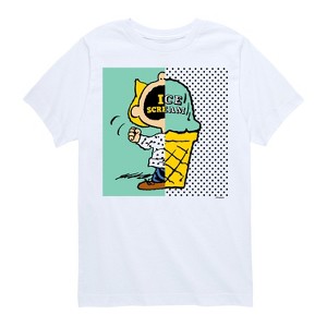 Boys' - Peanuts - Sally Ice Cream Pink Garment Short Sleeve Graphic T-Shirt - 1 of 4