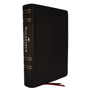 Nasb, MacArthur Study Bible, 2nd Edition, Genuine Leather, Black, Comfort Print - by  Thomas Nelson (Leather Bound) - 1 of 1