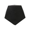 FURNIinspire Patio End Table, Decorative Unique Design Coffee Table for Drinks, Plants and Accessories, Black, 16"*16"*16" - 3 of 4