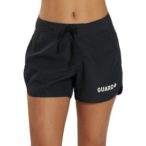 Sporti Sporti Guard Women's Solid 4" inseam Board Short Black Medium - 1 of 4