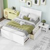 Twin Size Platform Bed with Drawer and Two Shelves - 3 of 4