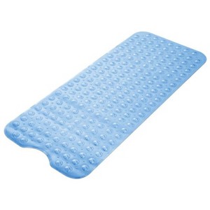 Non Slip Bathtub And Shower Mats 40x16 Extra Long Bath Tub Mat With Suction Cups & Drain Holes - Lux Decor Collection - 1 of 4